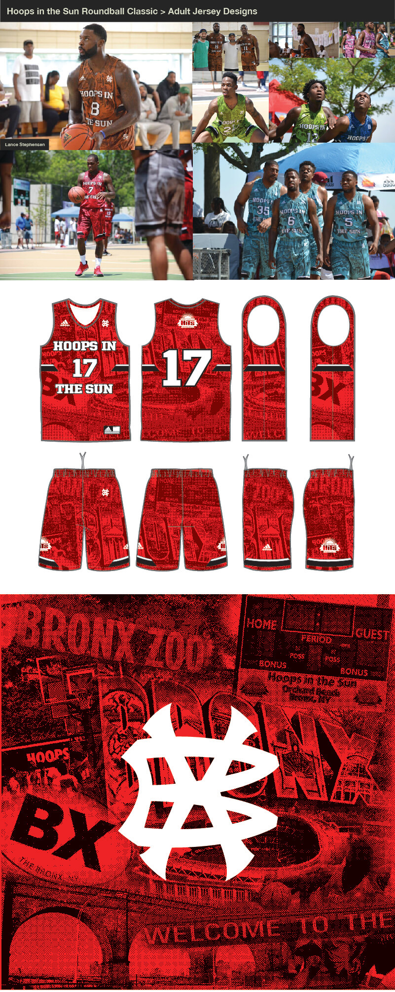 Hoops in the Sun Adult Jersey