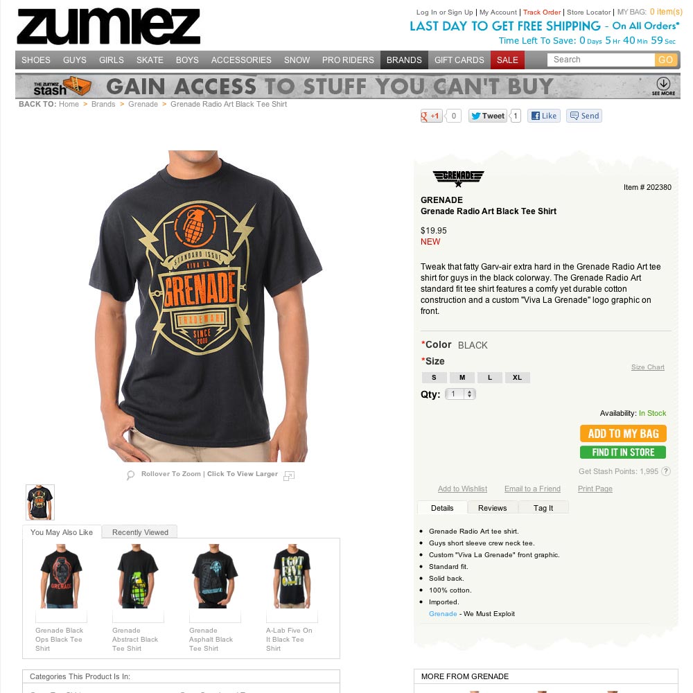 Grenade Pacsun Radio Art