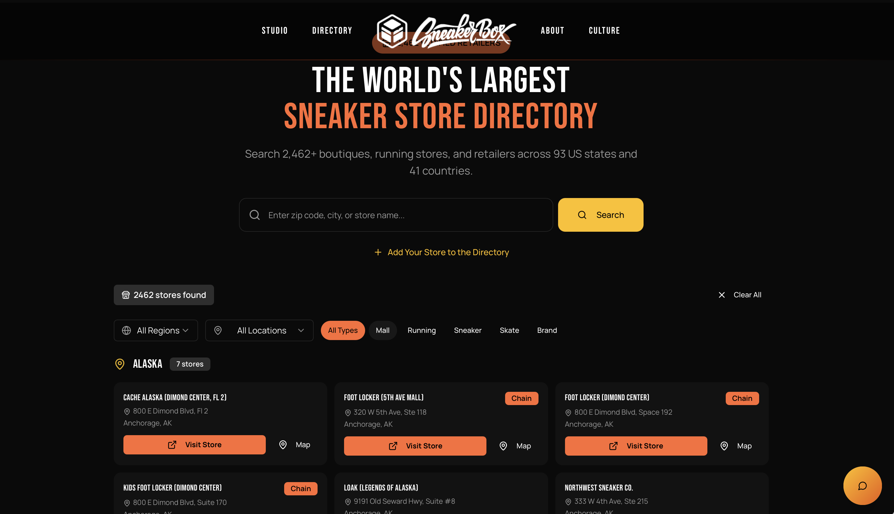 Sneakerbox - The World's Largest Sneaker Store Directory